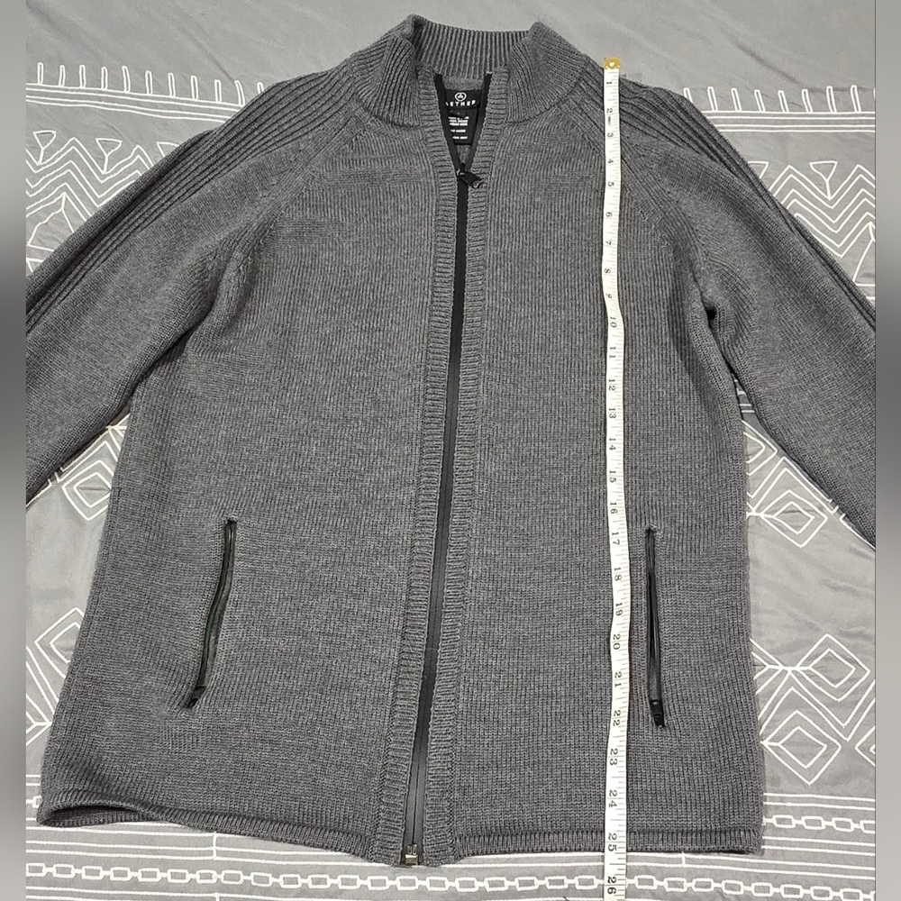 Aether Riley Full Zip Merino Wool Sweater Size Small - Picture 3 of 7